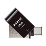 Philips 2-in-1 OTG Edition Ultra Speed USB-C/USB 3.1, unità flash USB doppia 64 GB per PC, laptop, computer, smartphone (Android), tablet, Ultra Small, velocità di lettura fino a 180 MB/s