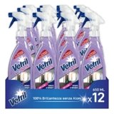Vetril – Detergente Spray Vetri e Specchi con Azione Anti Aloni, Rimozione di Impronte, Tecnologia Asciuga Rapido, In Ecoflacone, 650 ml x 12 pezzi