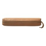 Clairefontaine 410000C Trousse slim in vera pelle, Naturale