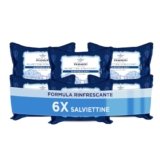 Acqua alle Rose, Salviettine Struccanti Rinfrescanti per tutti i Tipi di Pelle, con Acqua Distillata di Rosa Damascena, Azione Struccante su Viso, Occhi e Labbra – 6 Confezioni da 20 Salviettine