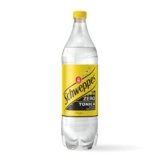 Schweppes, Acqua Tonica Zero, Bottiglia da 1 L, Gusto di Chinino, Zero Zuccheri, Effervescenza Unica, Ideale per Cocktail e Aperitivi