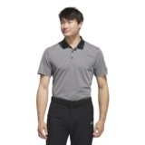 Adi Performance Heathered Polo Shirt, Black, Large