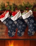Yomandocix 18″” Large Plush Christmas Stocking, Summer Starfish Coral Sea Turtle Stockings Decorations Nautical Ocean Coastal Hanging Socks for Xmas Holiday Christmas Tree Fireplace Decor Socks, Blue