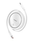 Baseus – Cavo USB C, 100 W, PD 5 A, QC 4.0 mini, retrattile, cavo di ricarica rapida da USB C a USB C, 4 lunghezze, per iPhone 15, Samsung, iPad, facile da riporre, portatile