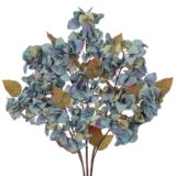 Briful Bougainvillea Artificial Flowers 5 Pack 27.5″ Fake Bougainvillea Floral Stems Realistic Silk Bougainvillea Arrangements for Home Weddings Parties Table Vase Centerpiece Decor(Blue)