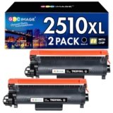 GPC Image TN2510XL TN2510 Toner Compatibili per Brother TN-2510 XL per MFC-L2827DW L2800DW L2860DW L2835DW HL-L2400DWE L2445DW L2447DW DCP-L2660DW L2620DW L2665DW (2 Nero)