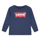 Levi’s Lvb L/S Batwing Tee 6e8646, Maglietta a manica lunga Bambini e ragazzi, Dress Blues, 9 mesi