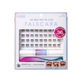 FALSCARA Complete DIY Eyelash Extensions Starter Kit, Bond & Seal, Precision Applicator & 36 Lengthening 10mm-12mm Natural Volume Lash Extension Wisps, Sporty Style & Rounded Shape