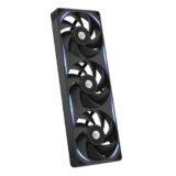 NZXT F360X Ventola Performance Telaio Singolo – 3x 120mm PWM RGB PC – Flusso aria & pressione max – Basso rumore – Telaio & pale LCP – Cuscinetto magnetico fluido – Spessore 30mm – Nero