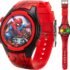 Accutime Marvel Spider-Man Miles Morales Time Teacher Watch for Kids with Black Silicone Band & Collectible Tin Case