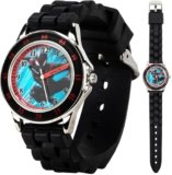 Accutime Marvel Spider-Man Miles Morales Time Teacher Watch for Kids with Black Silicone Band & Collectible Tin Case