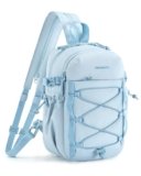 BAGSMART Small Crossbody Sling Bag, Crossbody Daypack, Chest Shoulder Bag Hiking Small Backpack for Casual Travel Sport