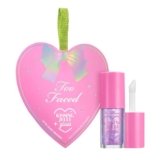 Too Faced Kissing Jelly Ornament | Holiday Hydrating Lip Oil Gloss with Sheer Coverage, Instant Moisture + Iridescent Shine