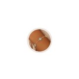 ZNBOH Bracciale Donna Oro 18K Quadrifoglio Portafortuna Pietra di Nascita Regolabile Bracciali con Ciondolo Ametista Zirconi Braccialetti Amicizia Gioielli Regalo Compleanno Donna Ragazza Fidanzata