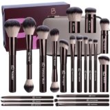 Professional Makeup Brushes BS-MALL With Travel Case – Kabuki Brush Eyeshadow Brush, Concealer Brush, Blush Brush Bronzer & Foundation Brush 20 Pcs, Labeled Daily Use & Versatile Occasions Gift Box