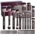 BS-MALL Makeup Brushes Set – Premium 14 Pcs Brush Collection with 4 Pcs Mini Sponges & Case, Perfect for Travel, Complete Beauty Tools for Women (Iridescent pearl skin tone)