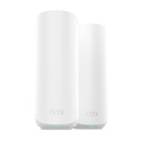 NETGEAR Orbi Mesh WiFi 7 Router | WiFi Mesh Dual-Band | 3,6 Gbps | Copertura 240 m², fino a 70 dispositivi | Porta Internet 2,5 Gb, include 1 extender BE3600 (RBE372)