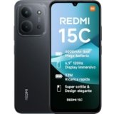 XIAOMI Redmi 15C, Smartphone 4+256GB, Display 6,9″ 120Hz, 7,99mm, MediaTek Helio G81-Ultra, Dual camera da 50MP, Mega batteria da 6000mAh, Garanzia 2 anni, Nero, Caricabatterie non incluso