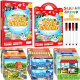 Search and Find Activity Books for Kids Ages 3-5, Preschool Learning Activities, Toddler Toys Travel Games, Kids Busy Book for Car Airplane Road Trip Essentials, Perfect Easter Christmas Birthday Gift
