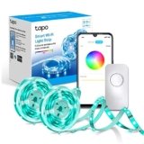 Tapo L900 Smart Wi-Fi Striscia LED, Controllo Vocale Compatibile con Alexa e Google Assistant, 2 Confezioni L900-5 con 1 Alimentatore, Sync-to-Music, Accorciabile e Controllo dall’APP