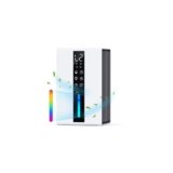 Deumidificatore Silenzioso con 1800ml, Deumidificatore Casa Muffa con Modalità Sospensione e Timer da 6-48 Ore, Controllo Umidità Auto (≥50% RH) Sbrinamento Auto, 7 Luci RGB, Basso Consumo Energetico