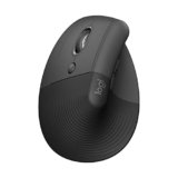Logitech Lift Left Mouse Ergonomico Verticale, per Mancini, Senza Fili, Bluetooth o Logi Bolt USB, Clic Silenziosi, 4 Tasti, Compatibile con Windows/macOS/iPadOS, Laptop, PC – Grafite