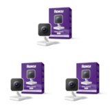 Roku Indoor Camera – Home Security – 3-Pack – Wired Security Camera & Pet Monitor with 1080p HD Color Night Vision, Works with Alexa & Google, Motion & Sound Detection, WDR & WiFi 6