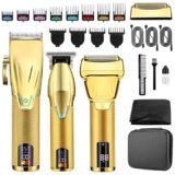 Hair Clippers for Men Professional, Cordless Beard Trimmer, 3 in 1 Clippers and Trimmers and Electric Razor Shaver Set with Bag, Mens Hair Clippers for Hair Cutting, Family, Barber