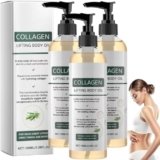 Collagens Lifting Body Oil – 3×100 Ml Olio Corpo Nutriente, Collagens Boost Olio Corpo RassodanteOlio Per La Cura Della Pelle, Soluzione Nutriente E Idratante, Per Collo, Décolleté, Braccia, Gambe