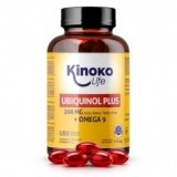 UBIQUINOL Plus 180 Capsule 200 mg Dose Giornaliera Coenzima Q10 Ridotta 100 mg per Capsula con Omega 9 e Olio Extravergine di Oliva Fermentazione Naturale Softgels