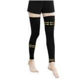 Myshear Medical Compression Stockings for Women & Men, 20-30 mmHg Footless Thigh High Compression Socks, Long Graduated Compression Sleeves, Full Leg Pressure Support Hoses for Varicose Veins, Edema