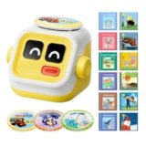 seedpace Interactive Story Machine for Kids: Screen-Free Player with 3 Story Books, 120 Stories, 600 Minutes, Bluetooth Speaker, Robot Pet, Educational Toy, Learning, Toddlers Gift