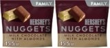 HERSHEY’S NUGGETS Milk Chocolate with Almonds Candy Family Pack, 15.5 oz (Pack of 2)