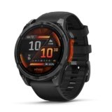 Garmin fēnix 8, 47mm, Display AMOLED 1,4″, Touchscreen, Speaker e Microfono, Comandi Vocali, GPS Multi-band, Torcia, Mappe, 90+ App per lo Sport, Autonomia 16 giorni (Slate Gray & Black)