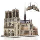 CubicFun Puzzle 3D Notre Dame de Paris Grande Architettura Modelli per Costruire Souvenir Regalo per Adulti, 293 Pezzi