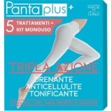 PANTAPLUS+ collant drenanti anticellulite, con Sali del mar morto e menta ,made in italy, alternativa a bende anticellulite drenanti, taglia unica(5 TRATTAMENTI + 5 KIT MONOUSO)
