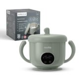 Nuvita 1980 Pappa’n’Go Scaldavivande Portatile per Bambini – Ricaricabile, Impermeabile, con Controllo Intelligente della Temperatura, Interno in Acciaio Inossidabile e Base Antiscivolo