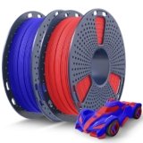 SUNLU Filamento PETG Rapido 1.75mm 1KG, Stampa Rapida fino a 600mm/s, Precisione Dimensionale ±0.02mm, 2 Bobine da 0.5KG (Rosso+Blu)