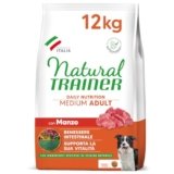 Natural Trainer Medium Cibo per Cani Adulti con Manzo – 12kg