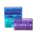 novelinks 9 Pack Plastic Storage Containers Color Arts & Crafts Storage Boxes & Organizers Stackable Containers With Lids For Organizin (Set 4)
