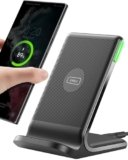 Caricatore Wireless, INIU 15W Ricarica Rapida Wireless Phone Charger Holder Wireless Luce adattiv Supporto Telefono per iPhone 17 16 15 14 13 12 11 Pro Max Samsung Galaxy Google Pixel etc