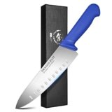 DRAGON RIOT Premium Chef Knife 8 Inch – Sharp Kitchen Knives German Stainless Cooking Knife with Ergonomic Fibre Handle, Useful Kitchen Gadgets
