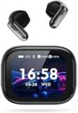 NE68 AI Cuffie Traduzione Simultanea con Schermo LCD, Auricolari Traduttore Istantaneo Bluetooth 6.0 Wireless, 3 in 1 con 9 Modalità di Traduzione, ENC, 60 Ore, 150 Lingue per Viaggi e Affari