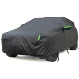 BEXITA SUV Telo Copriauto Felpato Invernale Esterno Impermeabile Antivento Antineve Telo per Auto Copriauto Nero Per Hatchback; Taglia M: Max465cm