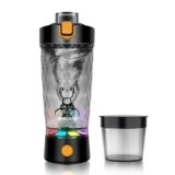 PROCHAIN Electric Protein Shaker Bottle, USB Rechargeable Mixing Cup, Water Drink Mixer Portable Bottles for Gym Sport, BPA-Free Tritan, 22oz