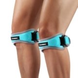 CAMBIVO Tutore Ginocchio Rotulea Regolabile 2 Pezzi, Ginocchiera Ortopedica con Cuscinetto di Compressione, Ginocchiera Rotulea per Tendinite, Infortunio Sportivo, Corsa, Sport