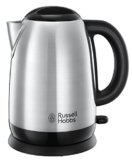 Russell Hobbs Bollitore Elettrico – 1,7 L, 2400 W – Acciaio Inox Satinato; Ebollizione Rapida; Filtro Anticalcare Rimovibile; Beccuccio, Indicatore Liv. di Riempimento, Adventure 23912-70