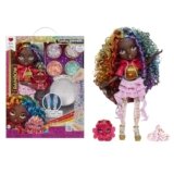 Rainbow High Rainbow Shimmers with Slime – Iris – Bambola Fashion di 28 cm, con Kit Slime e un Camaleonte come Animaletto Domestico, Età 4+
