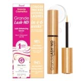 Grande Cosmetics GrandeLASH-MD Lash Enhancing Serum – Peptide & Vitamin Infused Formula for Longer, Thicker, Fuller Looking Lashes – Ophthalmologist Tested, Cruelty-Free, 6 Week Supply (1mL)