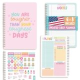 Hadley Designs Daily Planner Undated with Notes – To Do List Notebook for Work, Daily To Do List Planner Notebooks for Work, Spiral Undated Planners with Hourly Schedule Organizing Notebook